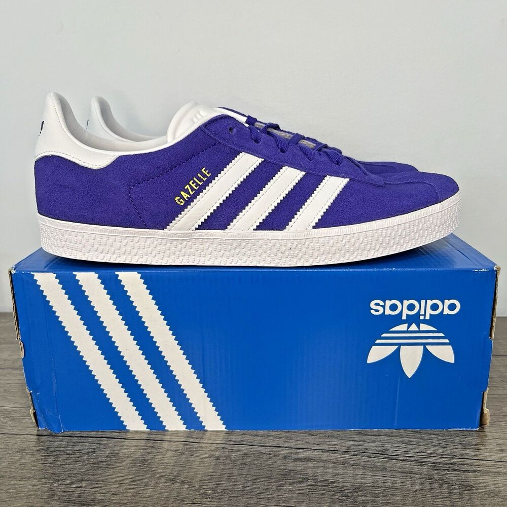 Women's Size 6.5 Adidas Gazelle “Energy Ink” Purple Low Top Shoes IE5597